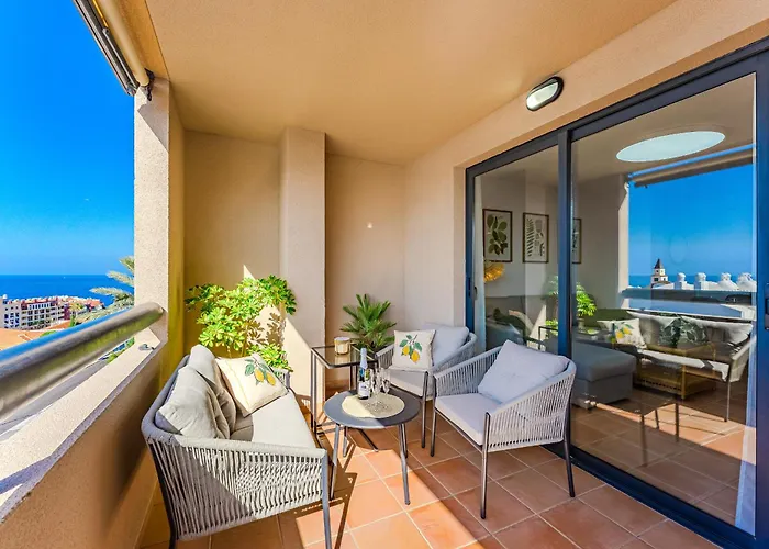 Sea View Family Heated Pool Appartement Costa Adeje (Tenerife)